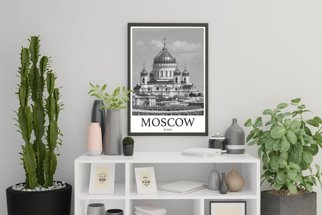 Moscow Photo Print of Moscow Russia Travel Photo Hanging Decor Photo Travel Art Gift For Travel Artwork Wall Art Framed Photo Travel