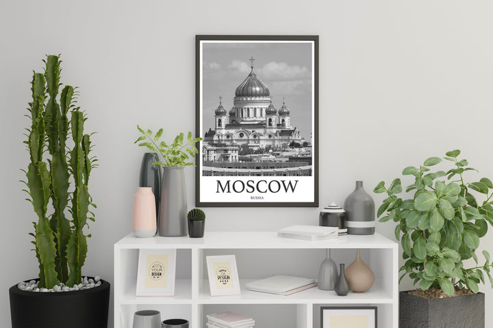 Moscow Photo Print of Moscow Russia Travel Photo Hanging Decor Photo Travel Art Gift For Travel Artwork Wall Art Framed Photo Travel