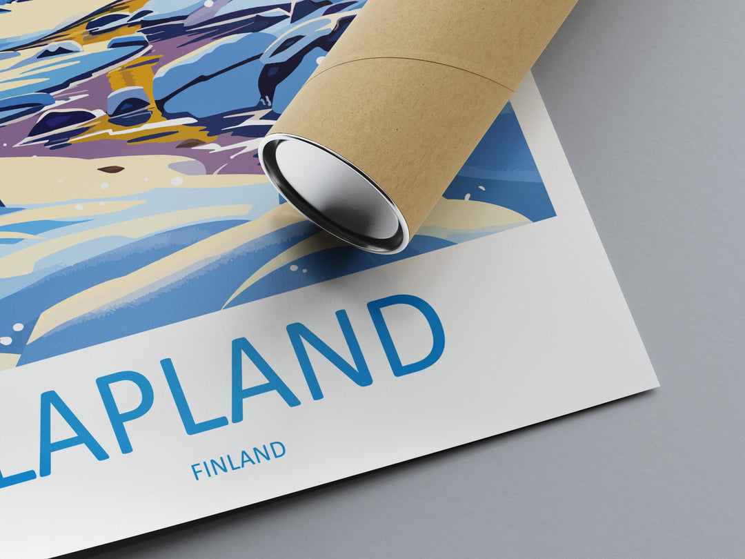 Lapland Travel Print Lapland Home Décor Finland Island Art Print Lapland Wall Print For Finland Gift Wall Hanging Lapland Artwork Décor