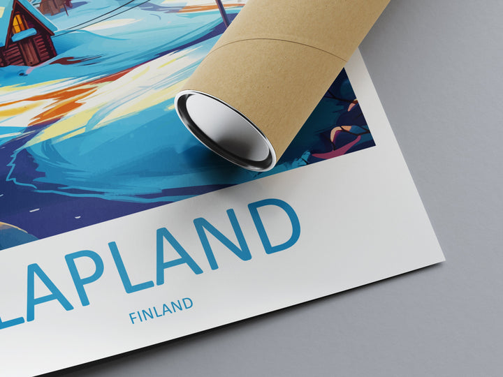 Lapland Travel Print Lapland Home Décor Finland Island Art Print Lapland Wall Print For Finland Gift Wall Hanging Lapland Artwork Décor