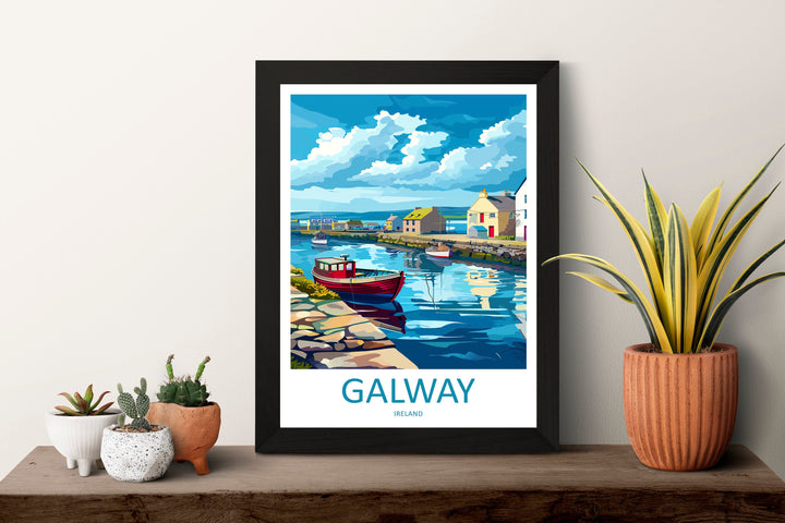 Galway Print Galway Home Decor Galway Square Art Print Galway Wall Art for Ireland Enthusiast Gift Wall Hanging Galway Ireland Wall Décor