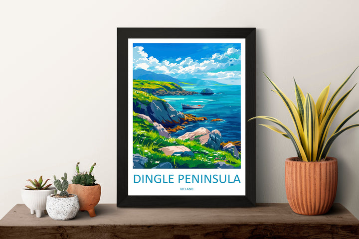Dingle Peninsula Print Dingle Peninsula Home Decor Landscape Art Print Dingle Peninsula Wall Art for Ireland Enthusiast Gift Wall Hanging