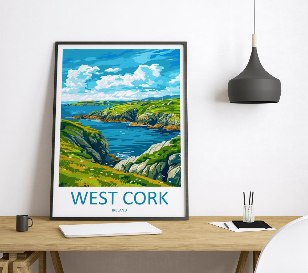 West Cork Print West Cork Home Decor Landscape Art Print West Cork Wall Art for Ireland Enthusiast Gift Wall Hanging