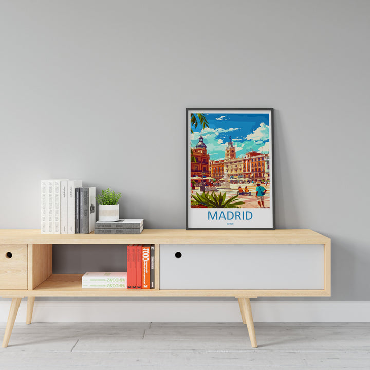 Madrid Travel Print Wall Art Madrid Wall Hanging Home Décor Madrid Gift Art Lovers Spain Art Lover Gift Madrid Wall Décor Madrid Spain Print