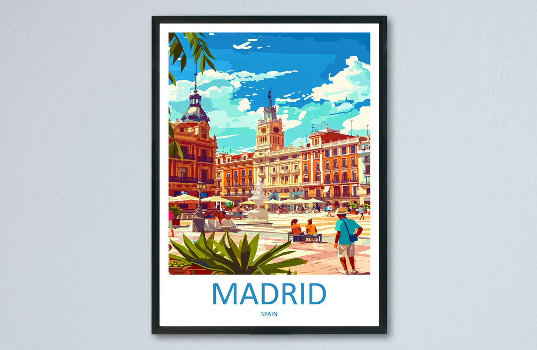 Madrid Travel Print Wall Art Madrid Wall Hanging Home Décor Madrid Gift Art Lovers Spain Art Lover Gift Madrid Wall Décor Madrid Spain Print