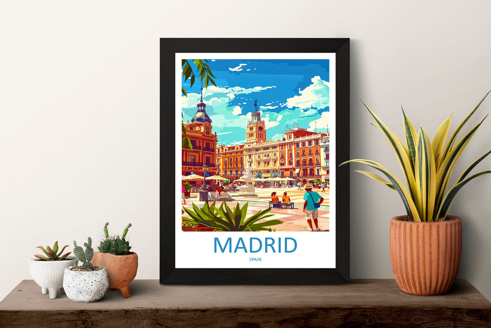 Madrid Travel Print Wall Art Madrid Wall Hanging Home Décor Madrid Gift Art Lovers Spain Art Lover Gift Madrid Wall Décor Madrid Spain Print