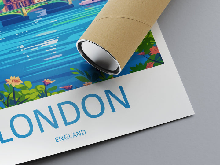 London Travel Print Wall Art London Wall Hanging Home Décor London Gift Art Lovers England Art Lover Gift London Travel Gift