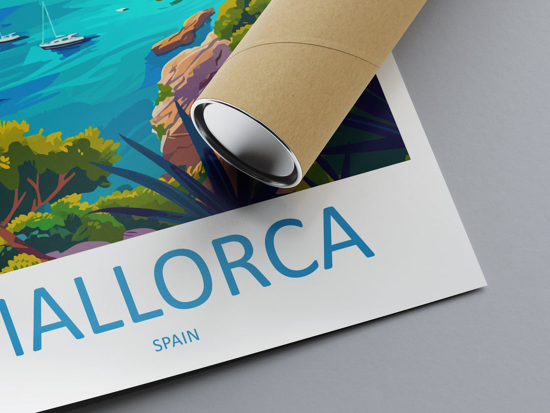 Mallorca Travel Print Wall Art Mallorca Wall Hanging Home Décor Mallorca Gift Art Lovers Spain Art Lover Gift Mallorca Print Spain Wall Art