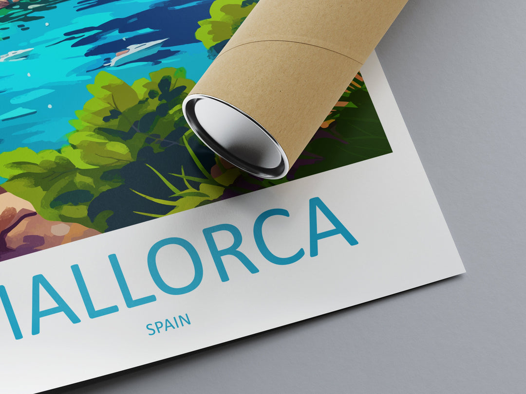 Mallorca Travel Print Wall Art Mallorca Wall Hanging Home Décor Mallorca Gift Art Lovers Spain Art Lover Gift Mallorca Print Spain Wall Art