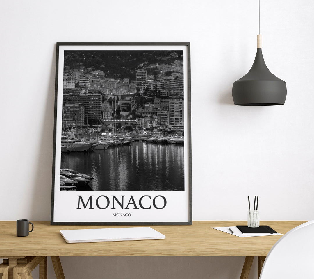 Monaco Photo Print of Monaco Travel Photo Hanging Decor Photo Travel Art Gift For Travel Artwork Wall Art Framed Photo Travel