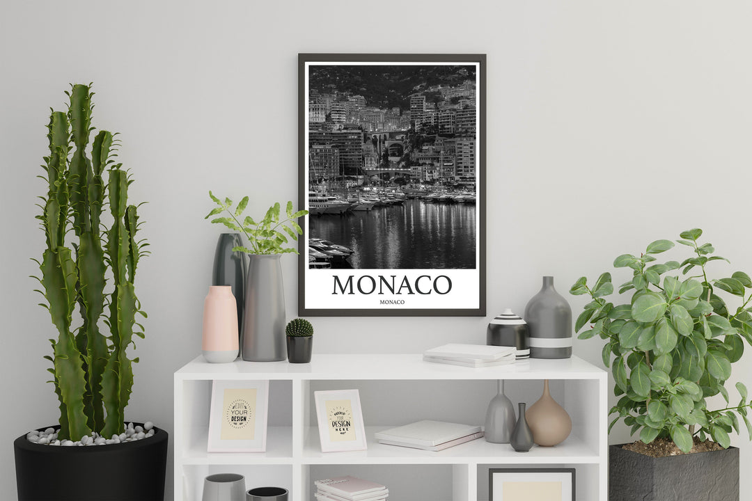 Monaco Photo Print of Monaco Travel Photo Hanging Decor Photo Travel Art Gift For Travel Artwork Wall Art Framed Photo Travel