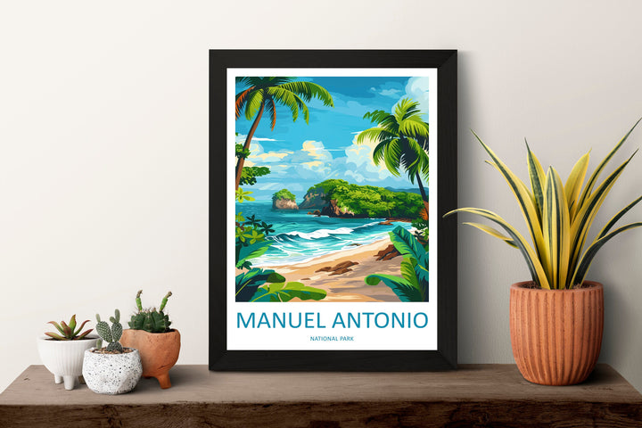 Manuel Antonio Park Travel Print Wall Art Manuel Antonio Wall Hanging Home Décor Costa Rica Gift Art Lovers Wall Art Manuel Antonio Print