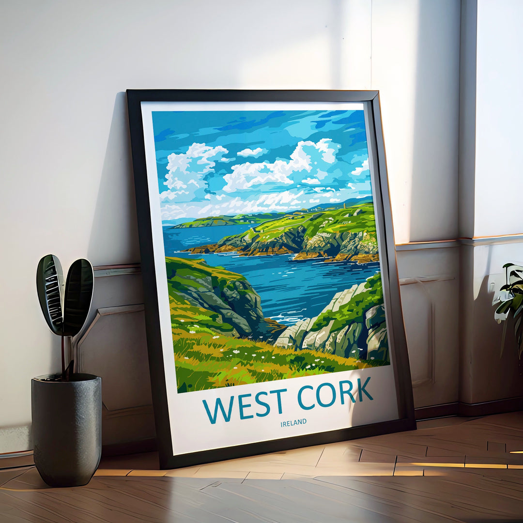 West Cork Print West Cork Home Decor Landscape Art Print West Cork Wall Art for Ireland Enthusiast Gift Wall Hanging