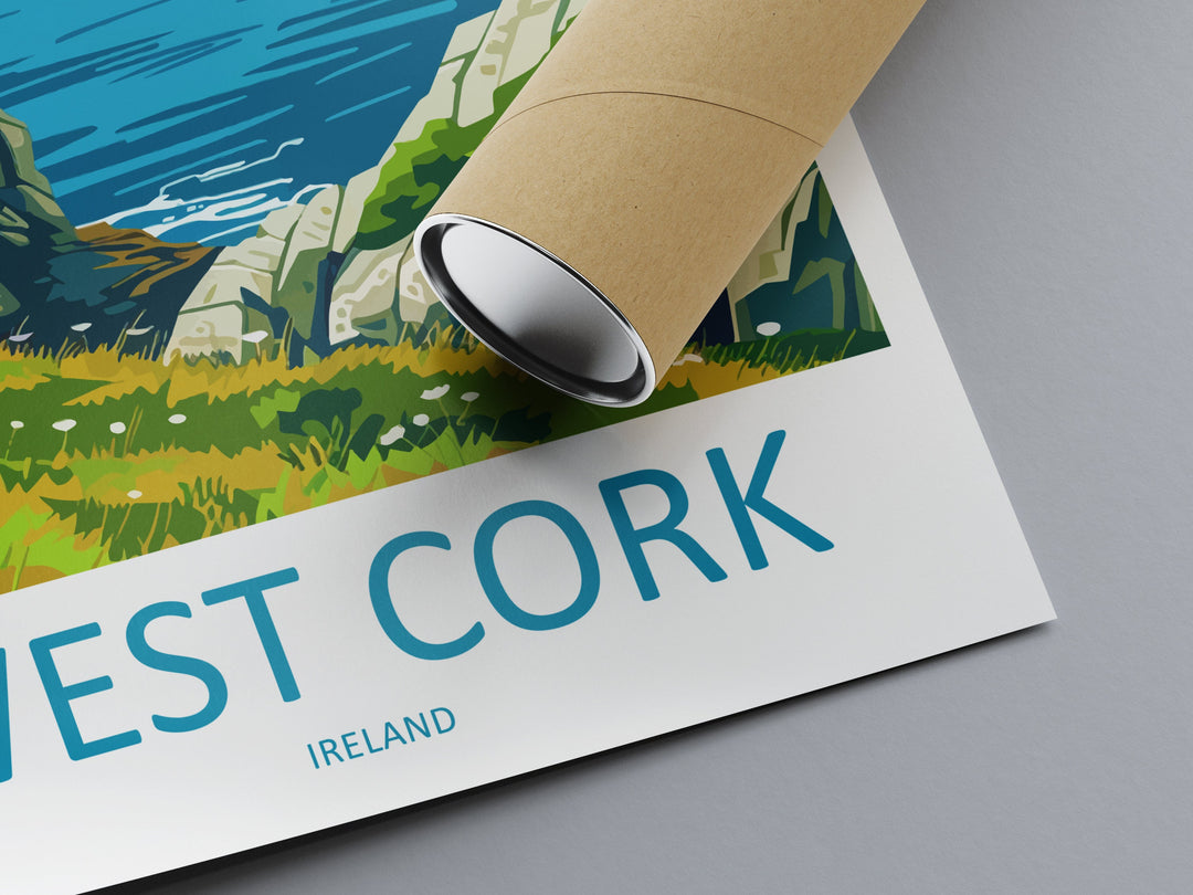 West Cork Print West Cork Home Decor Landscape Art Print West Cork Wall Art for Ireland Enthusiast Gift Wall Hanging