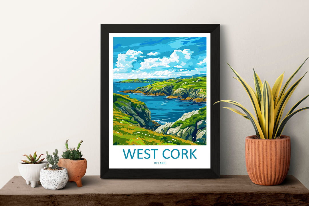 West Cork Print West Cork Home Decor Landscape Art Print West Cork Wall Art for Ireland Enthusiast Gift Wall Hanging