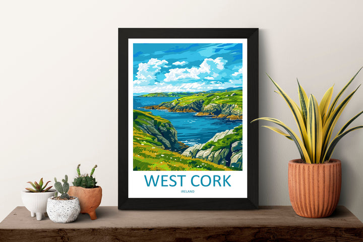 West Cork Print West Cork Home Decor Landscape Art Print West Cork Wall Art for Ireland Enthusiast Gift Wall Hanging