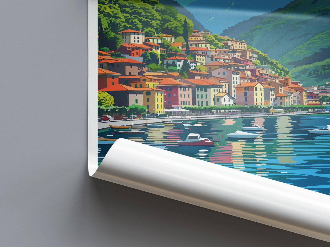 Argegno Travel Print Wall Art Argegno Italy Wall Hanging Home Décor Argegno Italy Gift Art Lovers Italy Art Gift Argegno Italy