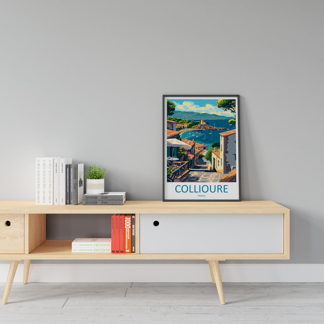 Collioure Travel Print Wall Art Collioure France Wall Hanging Home Décor Collioure France Gift Art Lovers Collioure France Art Gift France