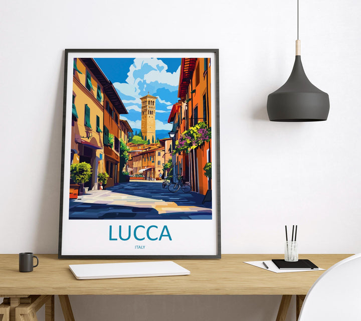 Lucca Travel Print Wall Art Lucca Wall Hanging Home Décor Lucca Gift Art Lovers Italy Art Lover Gift Lucca Print Lucca Travel Gift Art