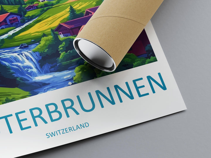Lauterbrunnen Print Lauterbrunnen Home Décor Switzerland Art Print Lauterbrunnen Wall Print For Switzerland Gift Wall Hanging Switzerland