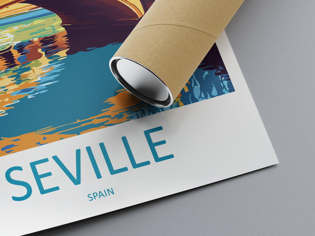 Seville Travel Print Wall Art Seville Wall Hanging Home Décor Seville Gift Art Lovers Spain Art Lover Gift Seville Print Spain Wall Art Deco