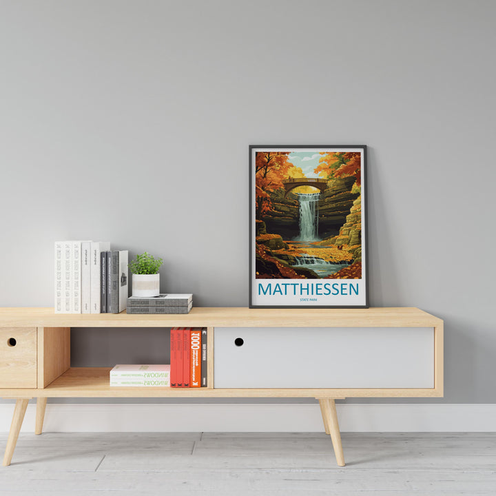 Matthiessen State Park Travel Print Matthiessen Wall Decor Illinois Matthiessen Art Matthiessen Wall Art Illinois Poster Gift Matthiessen