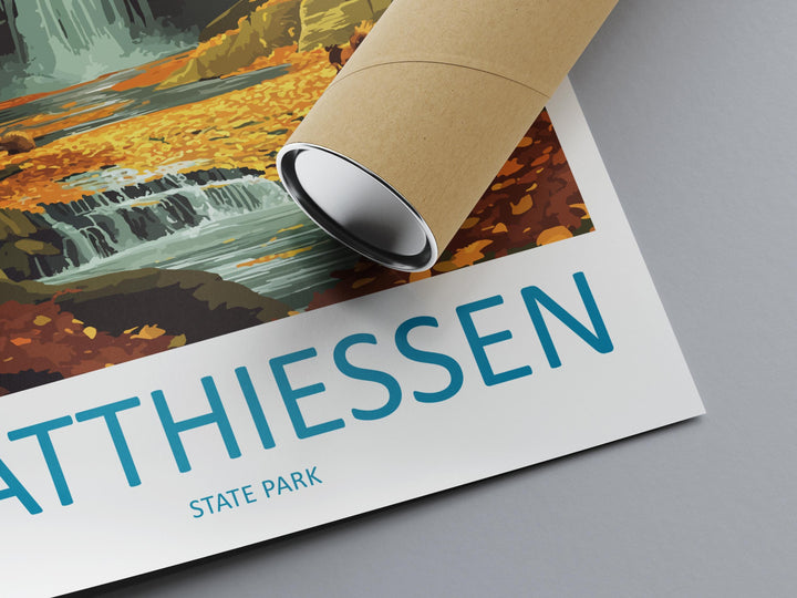 Matthiessen State Park Travel Print Matthiessen Wall Decor Illinois Matthiessen Art Matthiessen Wall Art Illinois Poster Gift Matthiessen