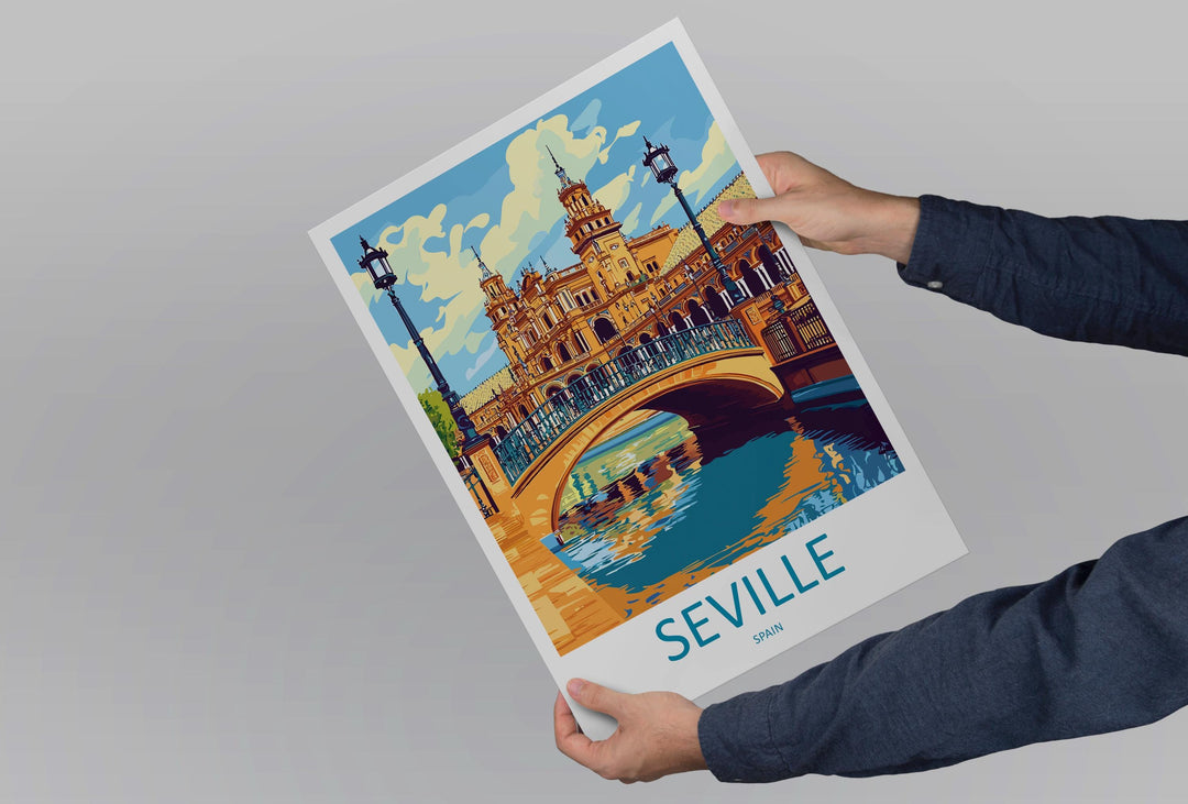 Seville Travel Print Wall Art Seville Wall Hanging Home Décor Seville Gift Art Lovers Spain Art Lover Gift Seville Print Spain Wall Art Deco