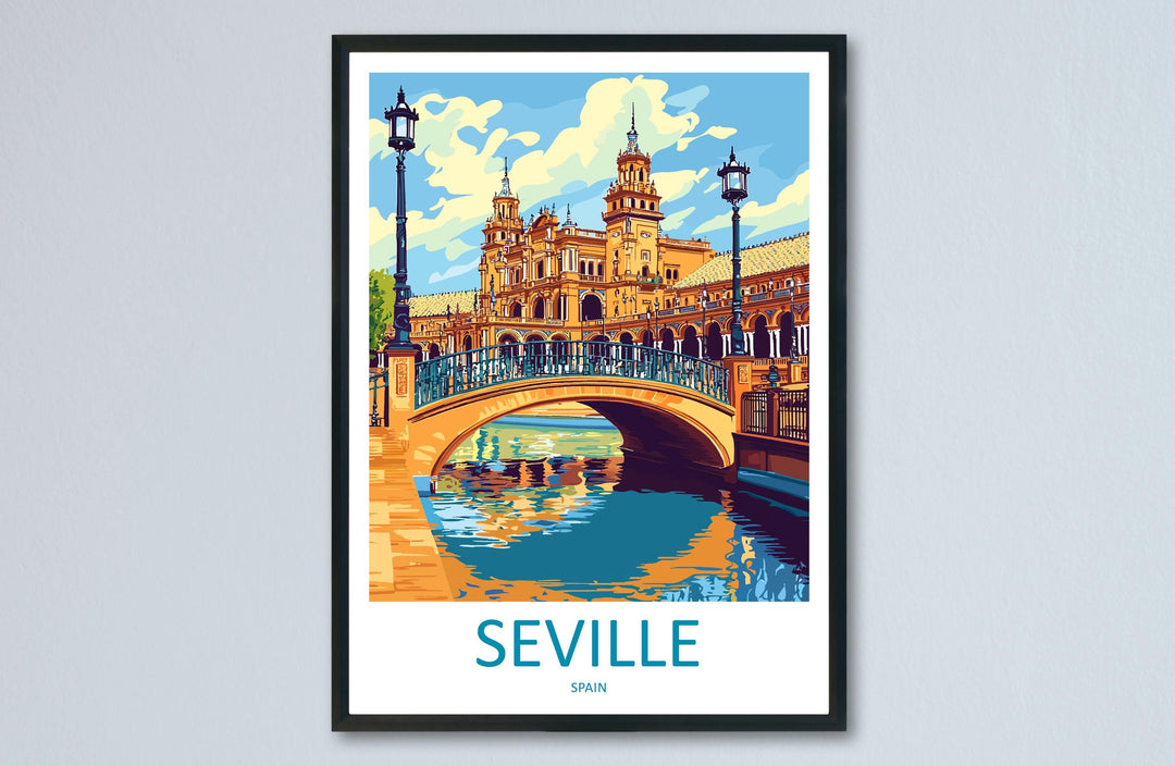 Seville Travel Print Wall Art Seville Wall Hanging Home Décor Seville Gift Art Lovers Spain Art Lover Gift Seville Print Spain Wall Art Deco