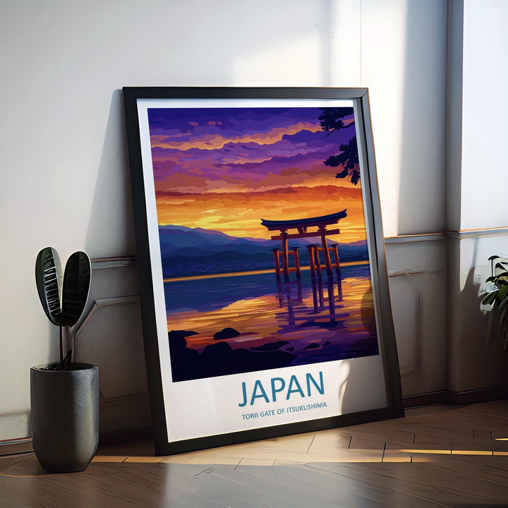 Japan Torii Gates Print Kyoto Wall Art Fushimi Inari Poster Cultural Decor Gift for Asia Lover Spiritual Landscape Art Print