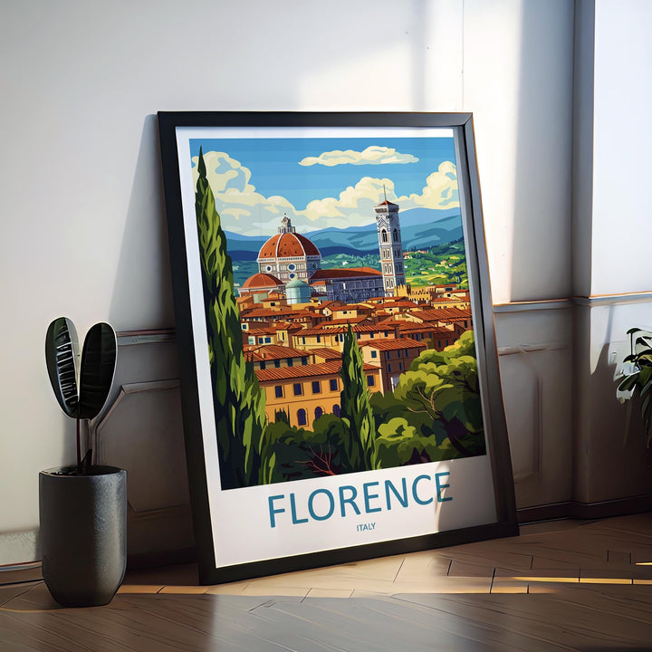 Florence Travel Print Italy Wall Art City Poster Renaissance Decor Gift for Art Lover Duomo Architecture Landscape Art Print