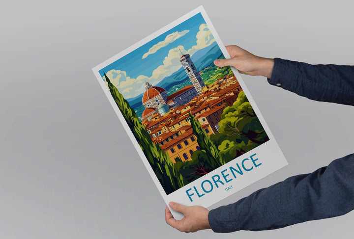 Florence Travel Print Italy Wall Art City Poster Renaissance Decor Gift for Art Lover Duomo Architecture Landscape Art Print