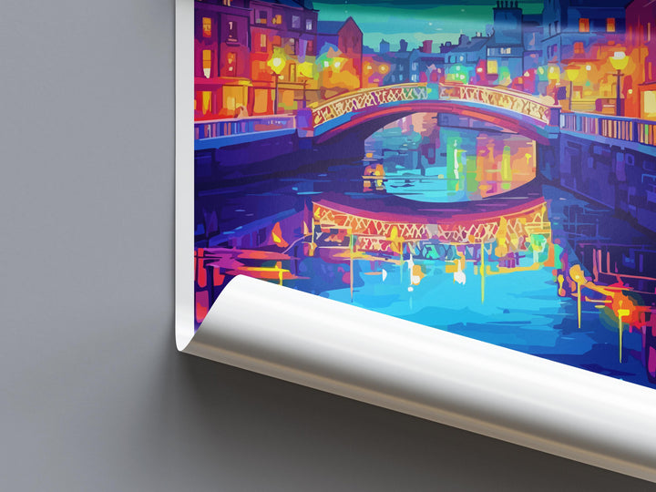 Dublin Travel Print Ireland Wall Art City Poster Historic Decor Gift for Culture Lover Irish Architecture Landscape Art Print