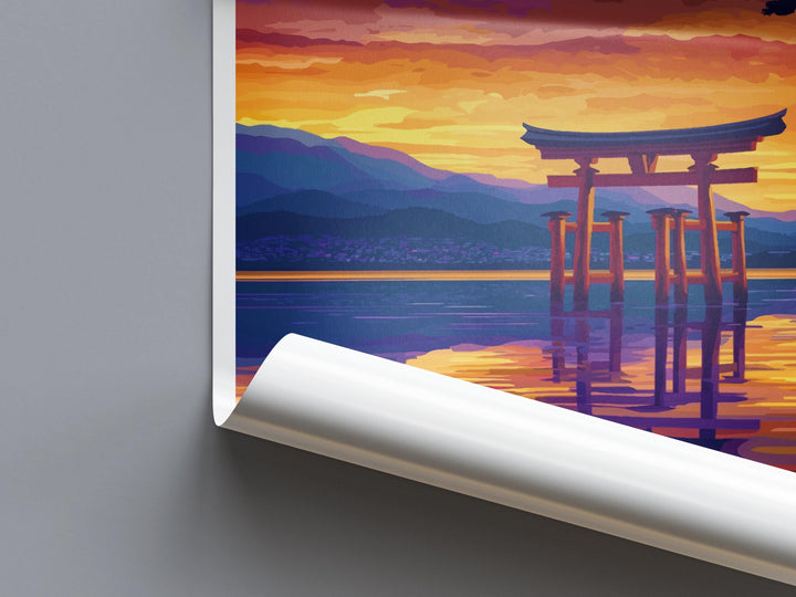 Japan Torii Gates Print Kyoto Wall Art Fushimi Inari Poster Cultural Decor Gift for Asia Lover Spiritual Landscape Art Print