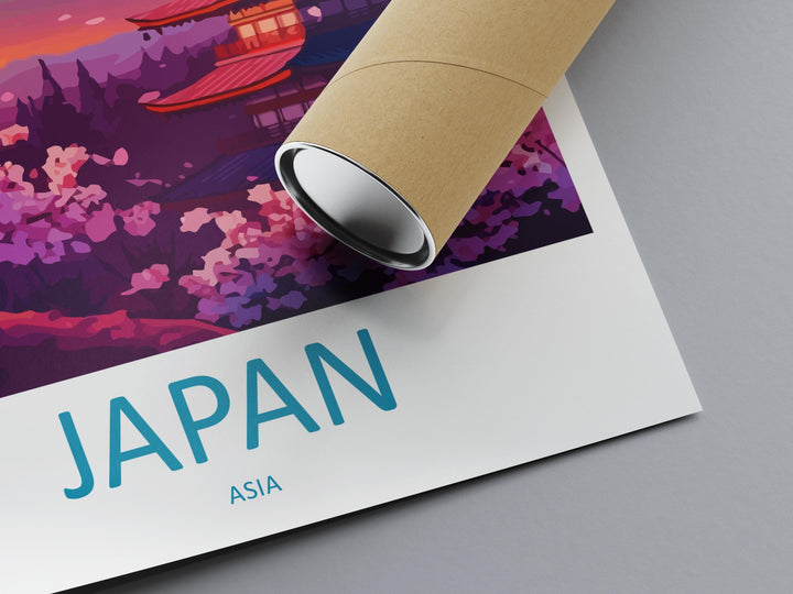 Japan Travel Print Japan Wall Art Asian Landscape Poster Cultural Decor Gift for Nature Lover Traditional Architecture Art Print