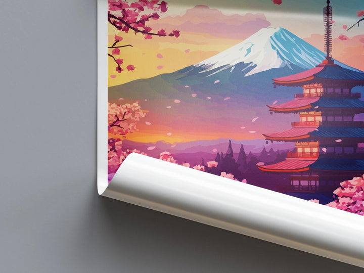 Japan Travel Print Japan Wall Art Asian Landscape Poster Cultural Decor Gift for Nature Lover Traditional Architecture Art Print