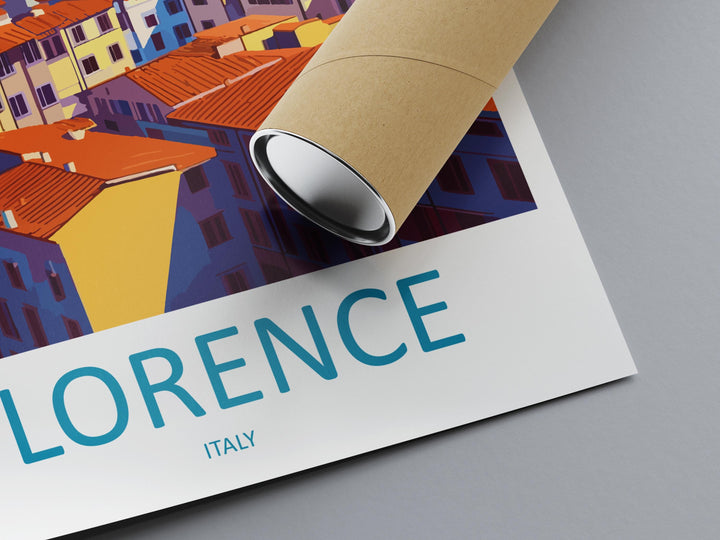 Florence Travel Print Italy Wall Art City Poster Renaissance Decor Gift for Art Lover Duomo Architecture Landscape Art Print