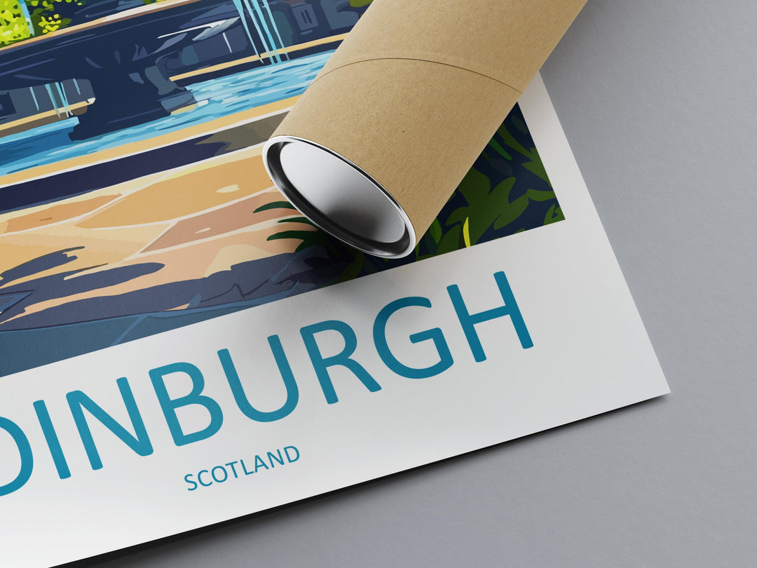 Edinburgh Travel Print Scotland Wall Art City Poster Historic Decor Gift for Castle Lover Scottish Landscape Architecture Art