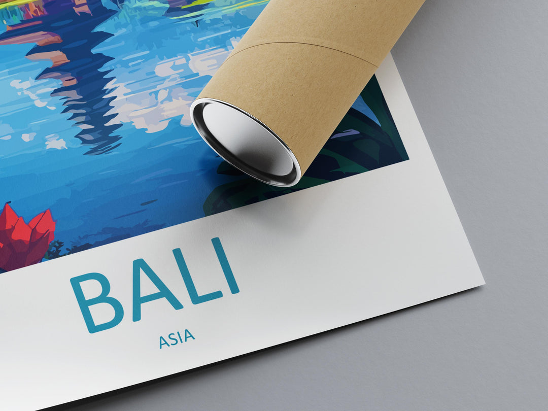 Bali Travel Print Indonesia Wall Art Island Landscape Poster Tropical Decor Gift for Beach Lover Cultural Paradise Art Print