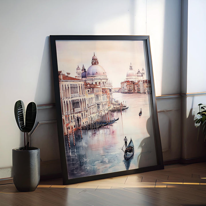 Venice Watercolor Poster Venice Travel Print Venice Wall Art Venice Cityscape Painting Venice Souvenir Italy Decor