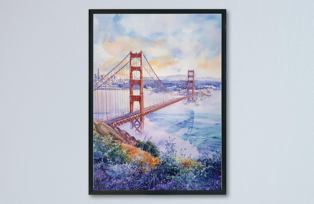 San Francisco Watercolor Poster San Francisco Travel Print San Francisco Wall Art San Francisco Cityscape Painting San Francisco Souvenir