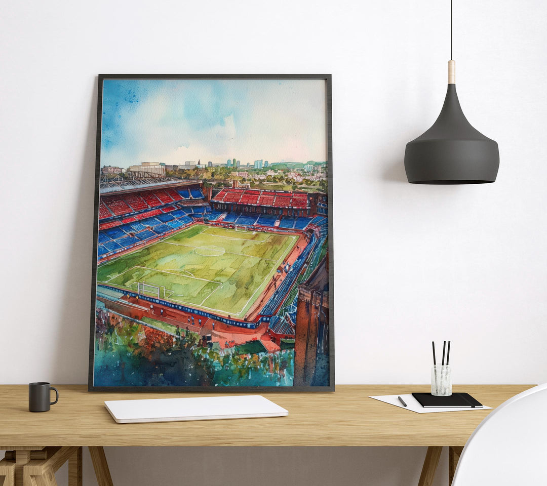 Selhurst Stadium Watercolor Poster Selhurst Park Print Selhurst Stadium Wall Art Football Stadium Souvenir London Decor