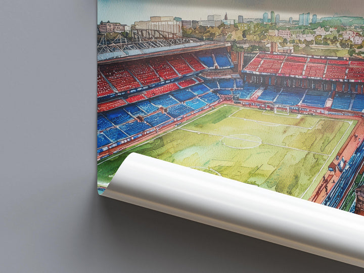 Selhurst Stadium Watercolor Poster Selhurst Park Print Selhurst Stadium Wall Art Football Stadium Souvenir London Decor