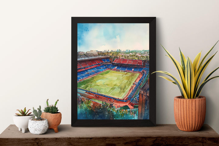 Selhurst Stadium Watercolor Poster Selhurst Park Print Selhurst Stadium Wall Art Football Stadium Souvenir London Decor