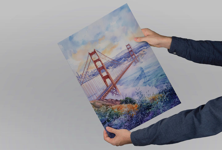 San Francisco Watercolor Poster San Francisco Travel Print San Francisco Wall Art San Francisco Cityscape Painting San Francisco Souvenir