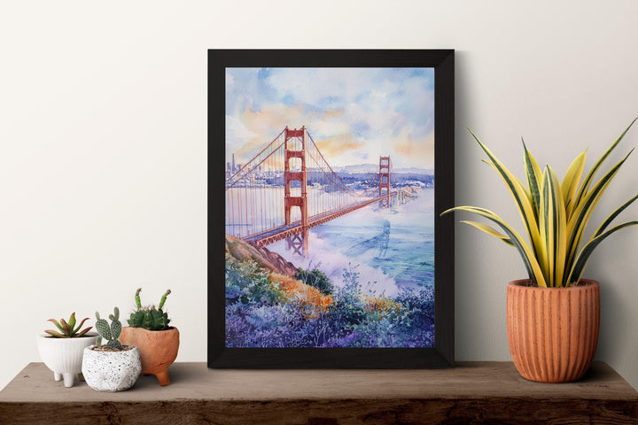 San Francisco Watercolor Poster San Francisco Travel Print San Francisco Wall Art San Francisco Cityscape Painting San Francisco Souvenir