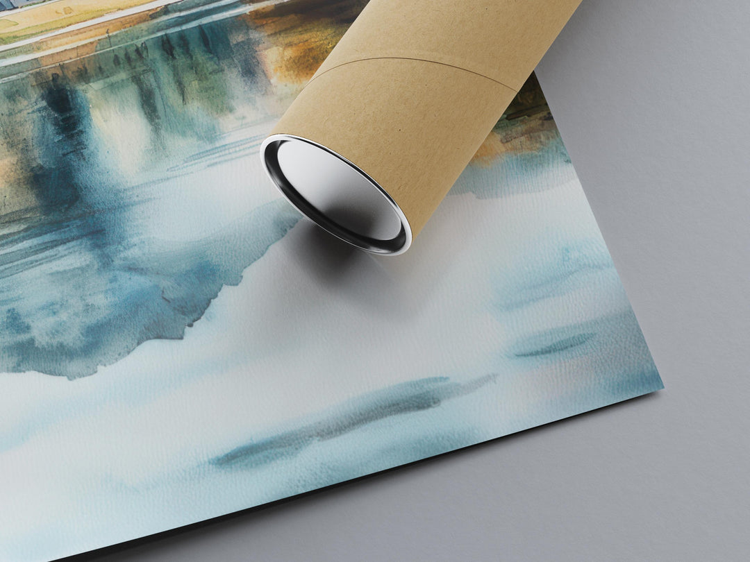 Lake District Watercolor Poster Lake District Travel Print Lake District Wall Art Lake District Painting Lake District Souvenir UK Decor