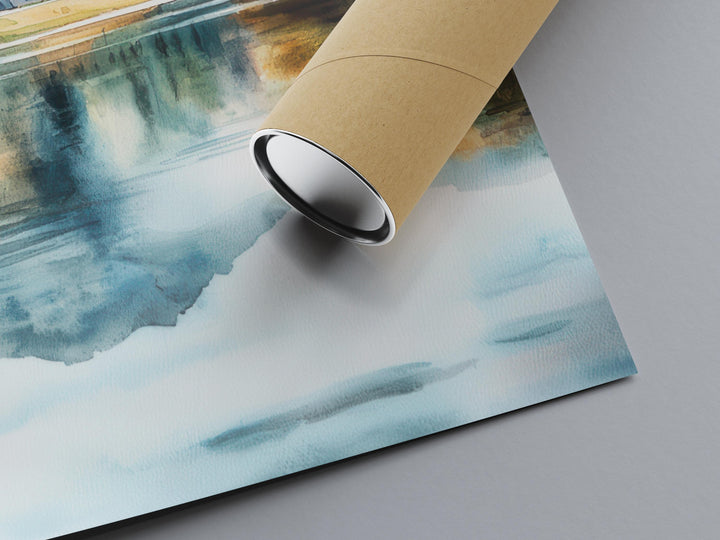 Lake District Watercolor Poster Lake District Travel Print Lake District Wall Art Lake District Painting Lake District Souvenir UK Decor