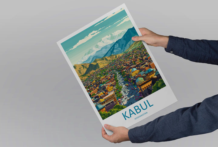 Kabul Travel Print Kabul Wall Decor Afghanistan Kabul Art Kabul Wall Art Afghan Poster Gift for Culture and History Lovers Kabul Poster Art