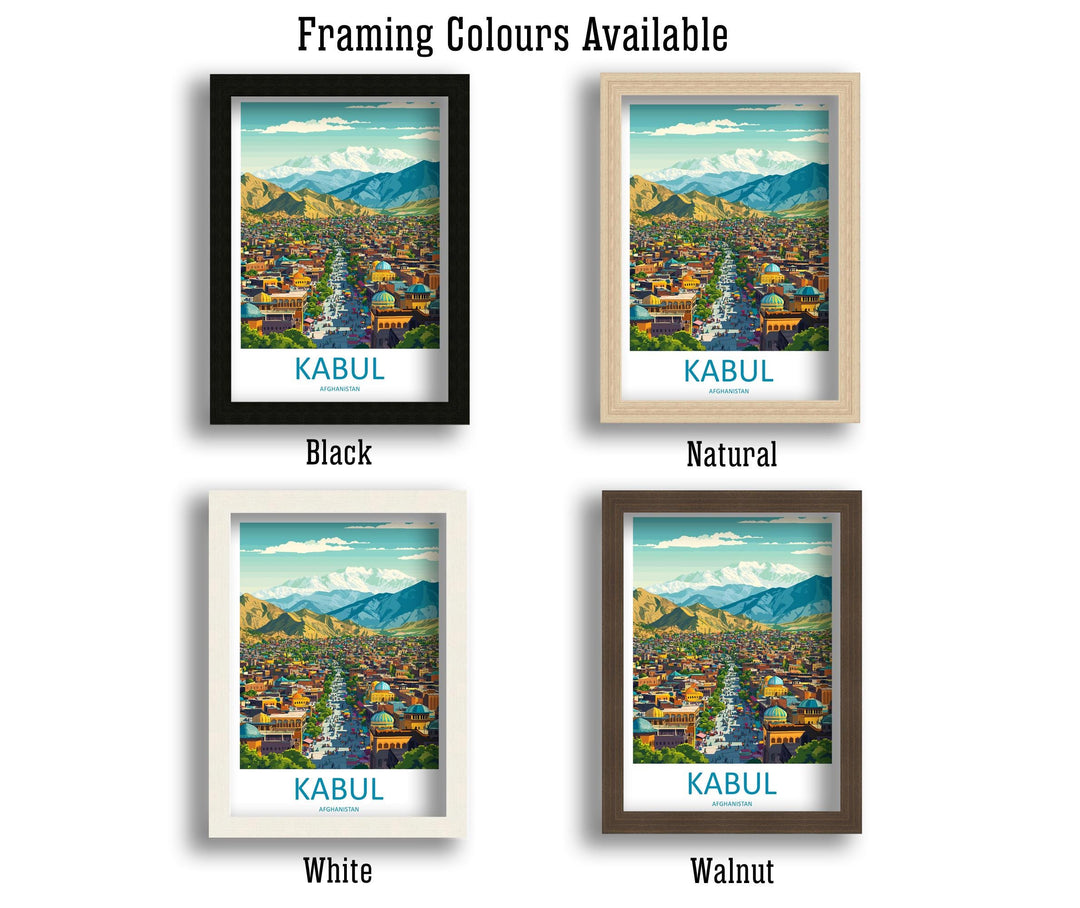Kabul Travel Print Kabul Wall Decor Afghanistan Kabul Art Kabul Wall Art Afghan Poster Gift for Culture and History Lovers Kabul Poster Art